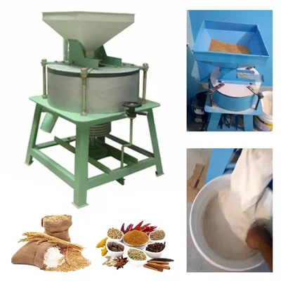 Commercial 16" Horizontal Bolt Type Flour Mill/Atta Chakki 65kg/hr, With V-Belt Without Motor